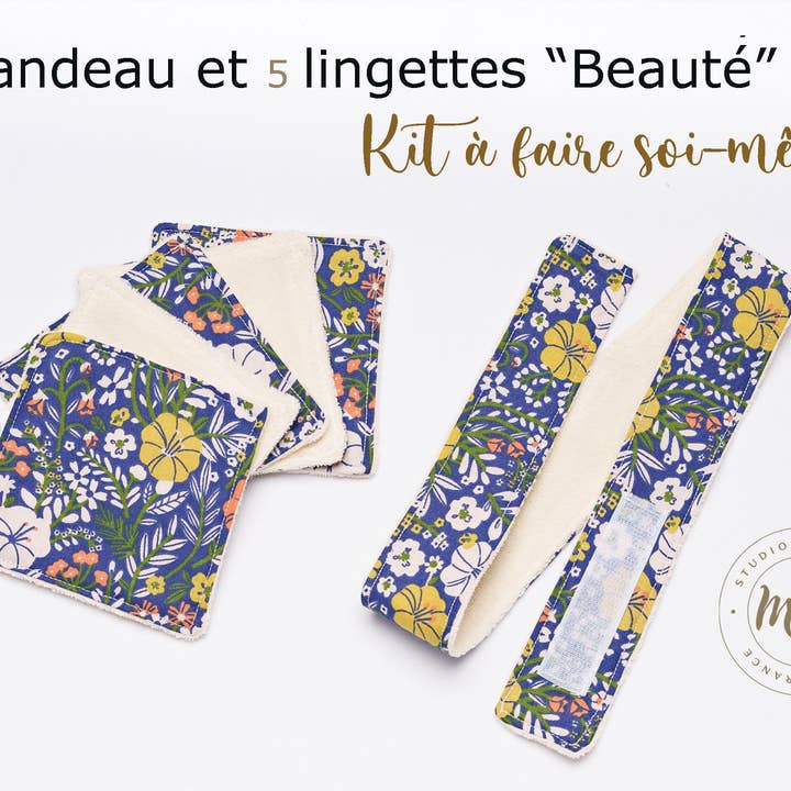 M&H Studio Produits Zéro déchet - Wholesale Craft Sewing Kit - DIY kit “1 headband and 5 wipes”