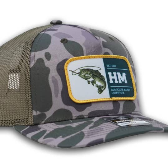 Hurricane Marsh Outfitters - Wholesale Trucker Hat - Men's - The Bass Vintage Duck Camo Richardson 112 Hat1