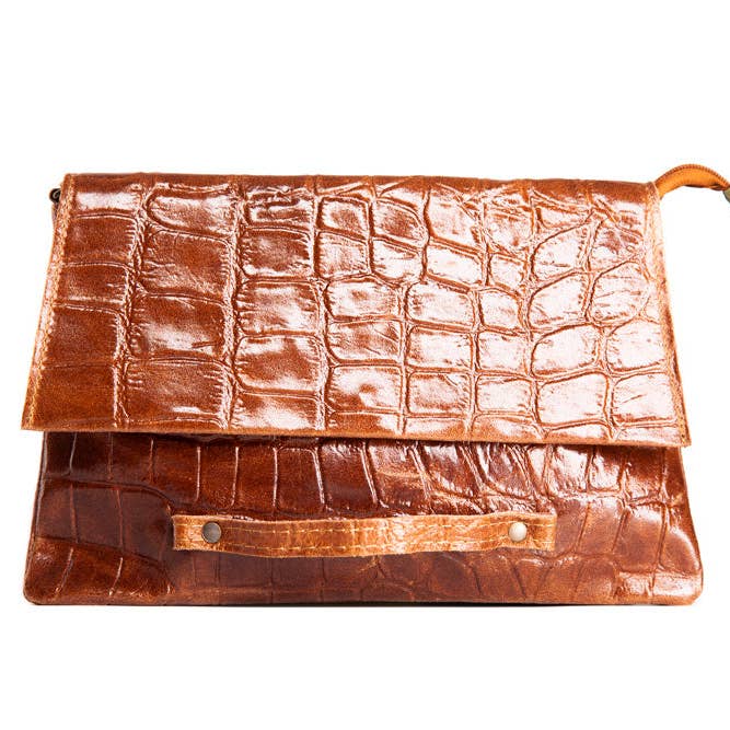 Ibiza lædertaske i ko- og krokodilleimitation for engroshandel hos SAC & BAGS