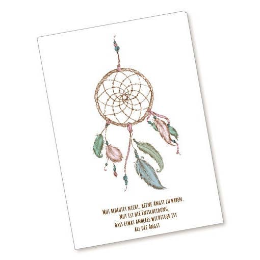 Postkarte TRAUMFÄNGER - Pastell - Mut - Taufe Konfirmation für den Großhandel von fioniony®