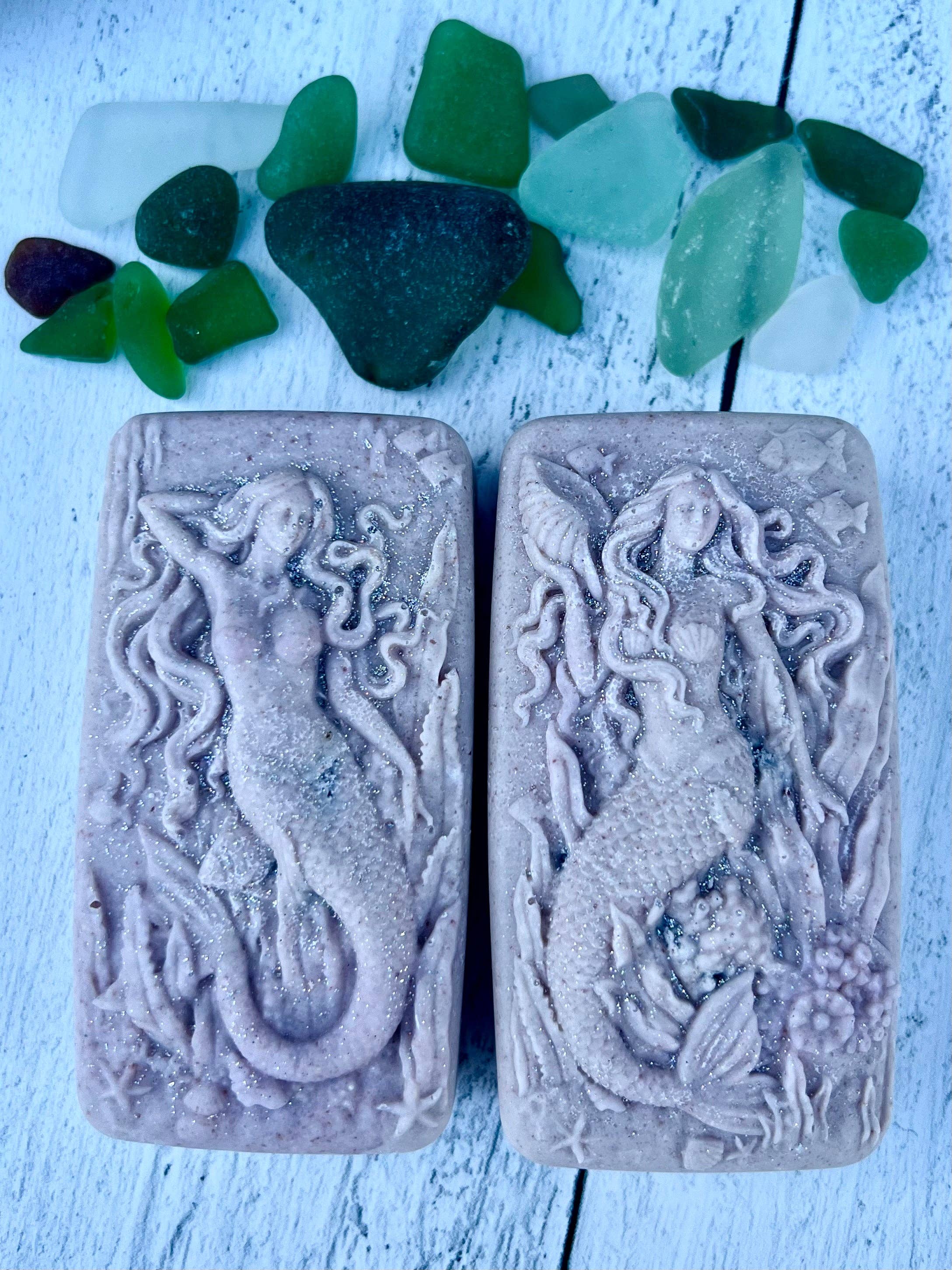 Fairyland Glade - Wholesale Bar Soap - Moon Magic Hidden Sea Glass Salt Soap Bar MADE TO ORDER5