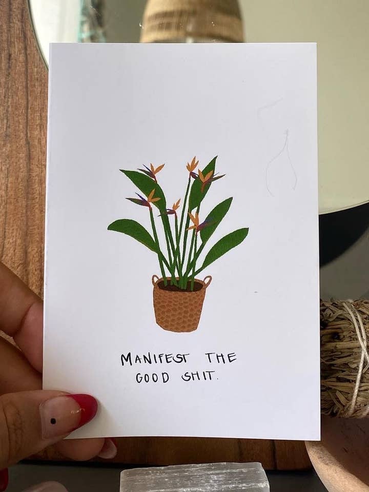 Carte de vœux Manifest pour la vente par Maile Kealoha Art