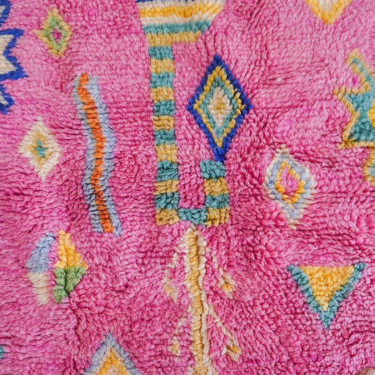 Moroccan Woven Treasures - Wholesale Area Rug - Pink and Orange Moroccan Rug, Handwoven Shag rug, Berber Rug2