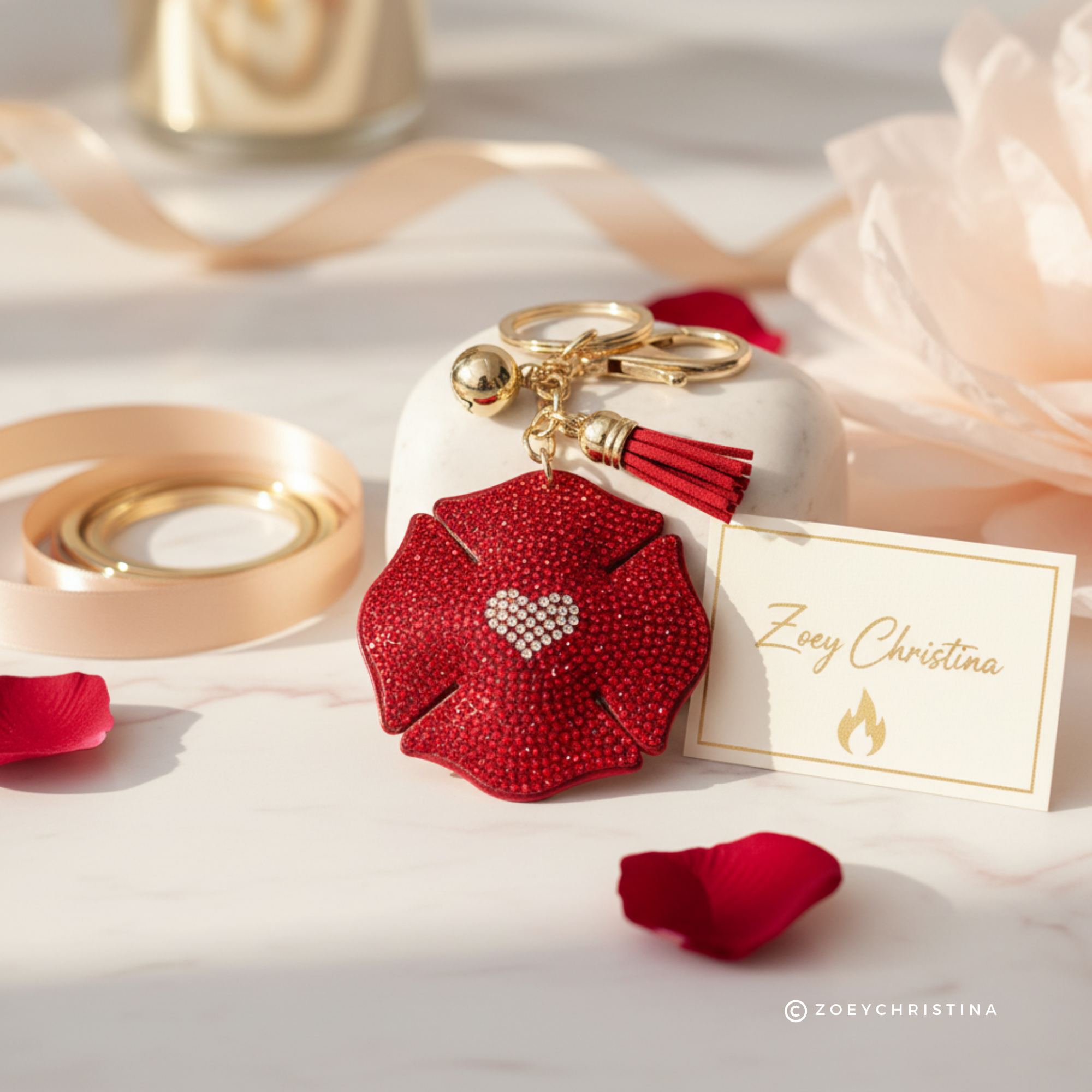 Zoey Christina – wholesale Nyckelringar - Dam – Strassmärke Väsksmycke – Brandman & Polis Nyckelring21
