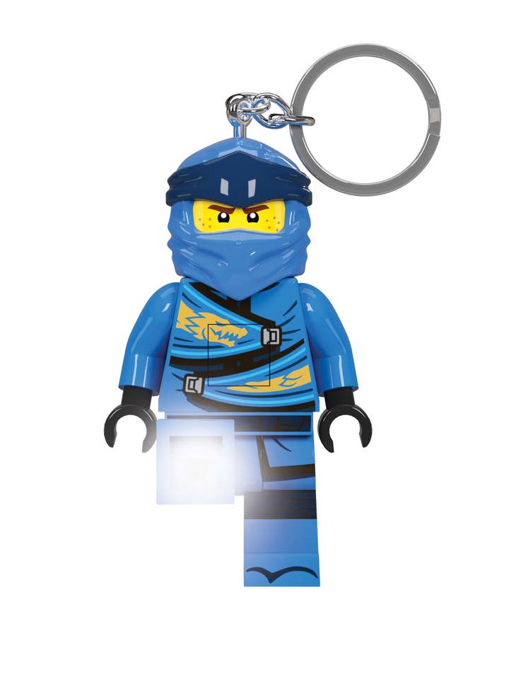 LEGO Ninjago Legacy Jay Schlüsselanhänger mit Taschen, 7,5 cm für den Großhandel von Joy Toy