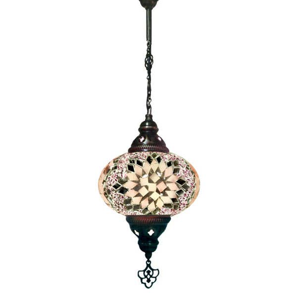 Suspension en mosaïque - Rose doux, pêche, blanc pour la vente par Access by Mediterranean Concepts