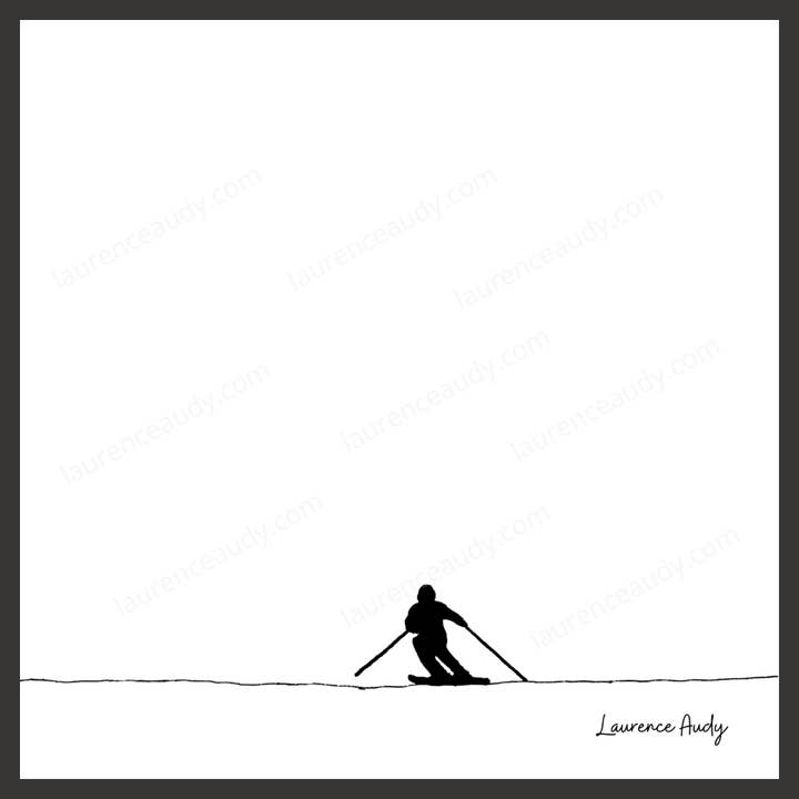 Display minimalist drawing Mountain 08 for wholesale by LAURENCE AUDY CROQUIS