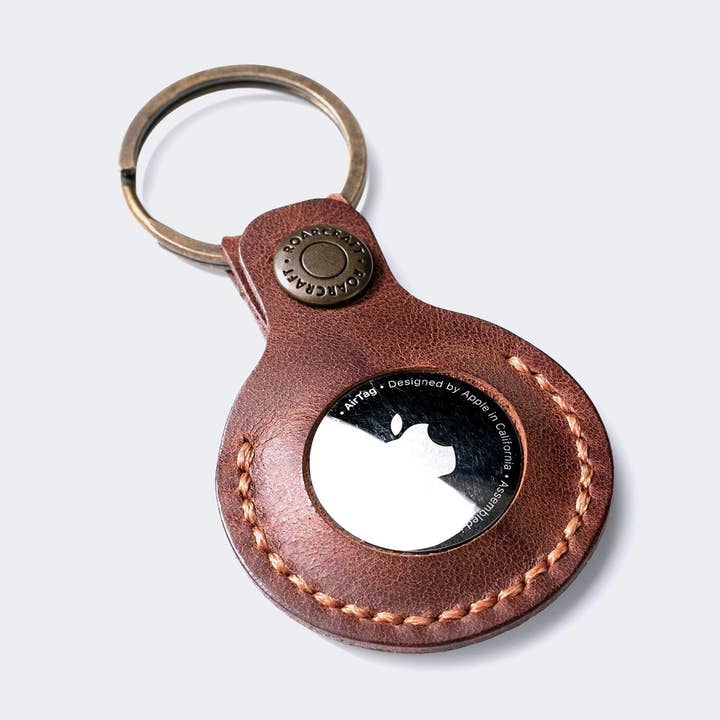 Læder Airtag Taske - Nøglering for engroshandel hos Roarcraft