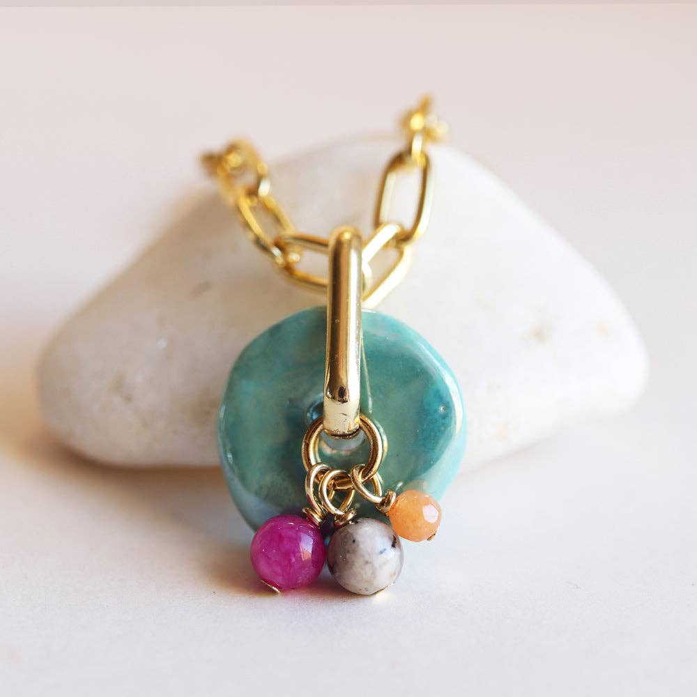 ÉMOLO - Vendita all'ingrosso Collana con ciondolo/pendaglio - Collana corta con catena CLAY4