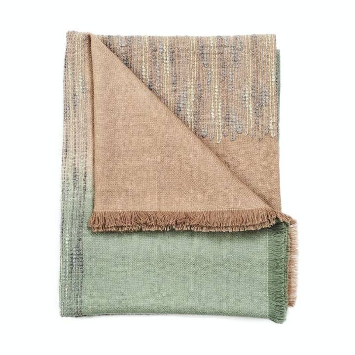 Salvia Hand Embroidered Queen Size Bedspread for wholesale by Variously