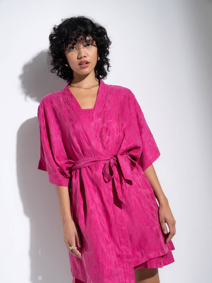 The Short Robe - Magenta for wholesale by Idle