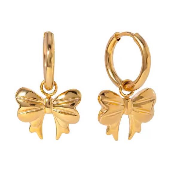 Earrings with bow for wholesale by LOUIZ