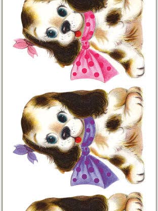 QT-16 Hunde med Sløjfer Klistermærker for engroshandel hos Violette Stickers