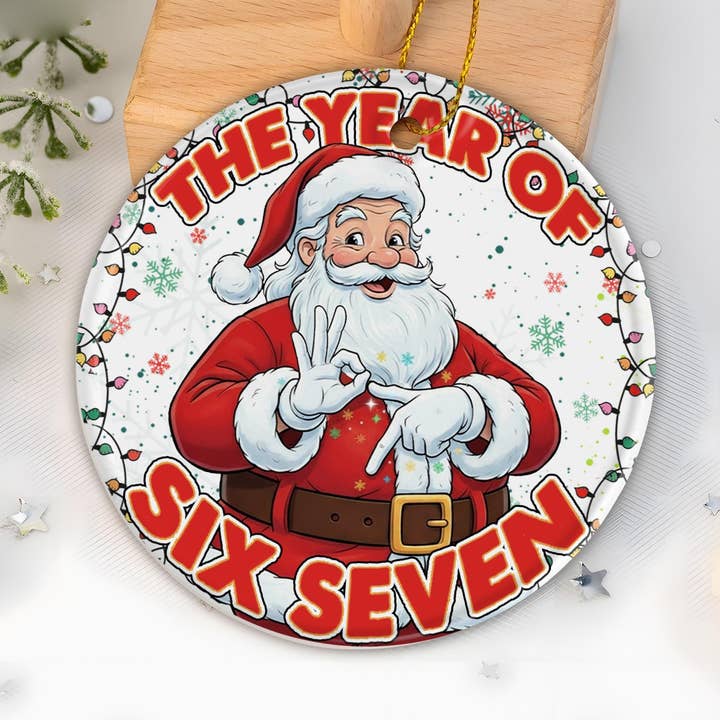 Ornement de Noël tendance 6 7, ornement de Père Noël drôle de Noël pour la vente par Embrova