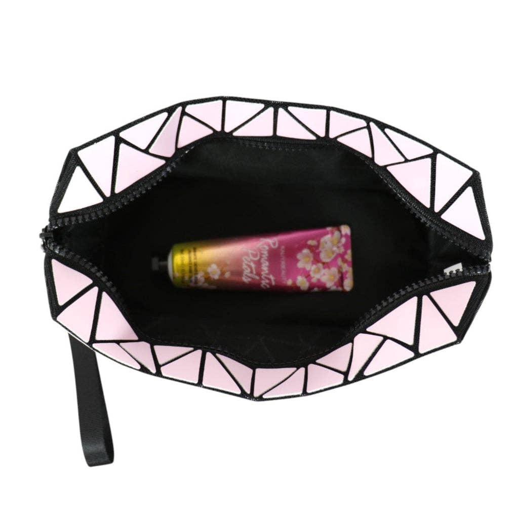 ASSORTED Geometric Triangle Pattern Makeup Pouch JB5526-14. (12PC) for wholesale on Faire19