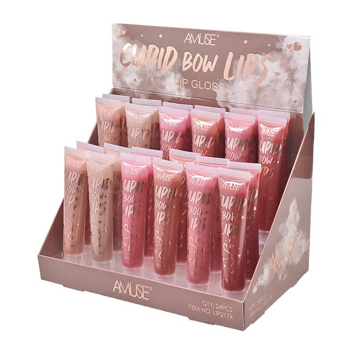 PINEAPPLE Beauty - Wholesale Lip Gloss - AMUSE LIP2174 Cupid Bow Lips Lip Gloss - 24 pcs
