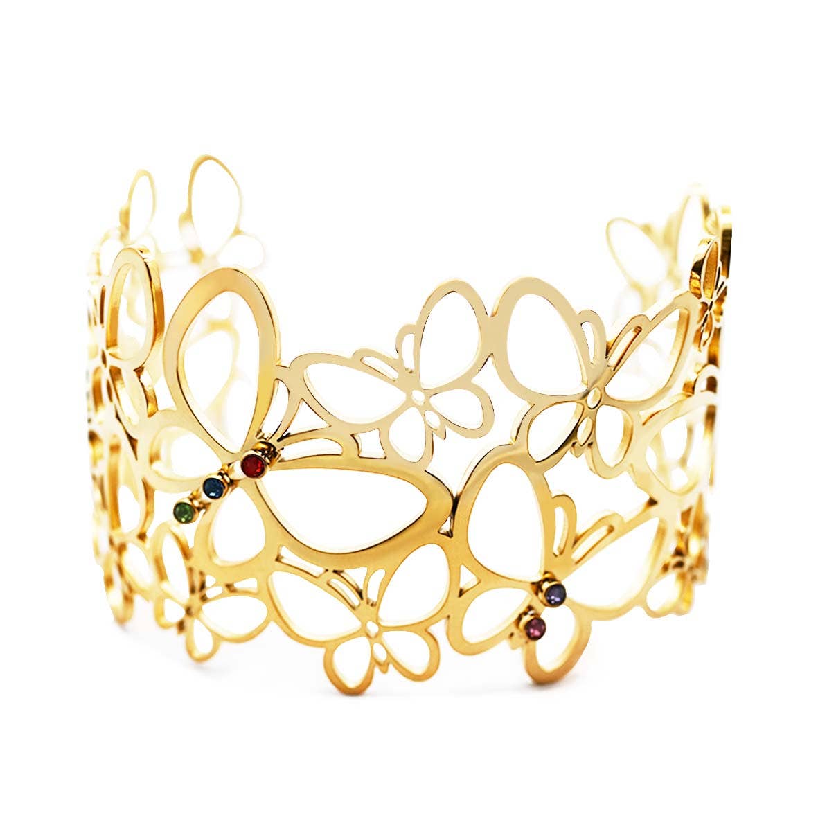 AMORINO SRL - Wholesale Cuff Bracelet - ADJUSTABLE SEMI-RIGID SLAVE BRACELET - WF24116A1082