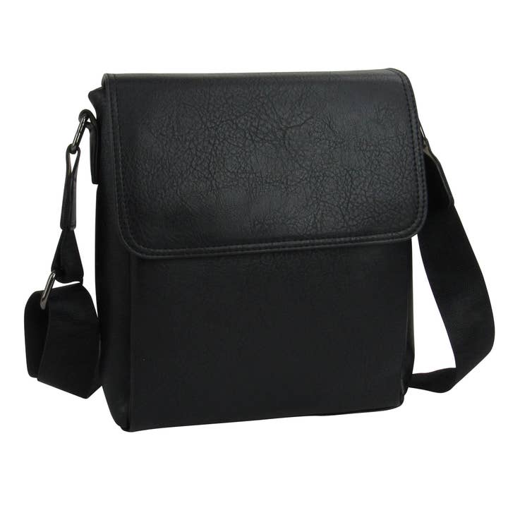 AR New York - Vendita all'ingrosso Tracolla - Uomo - 7349 Borsa a tracolla messenger da uomo in pelle vegana