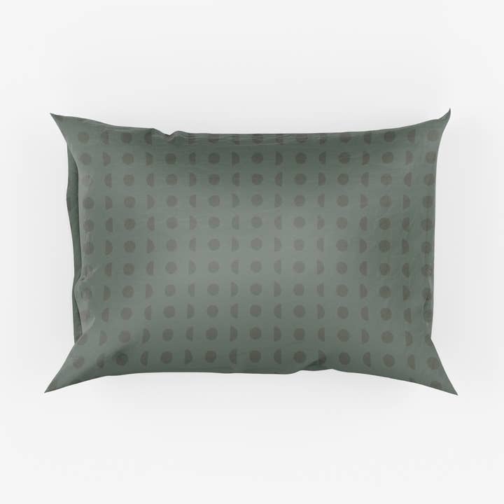 Mini Silk Pillowcase - Sage Eclipse for wholesale by Mei-Mei Moon