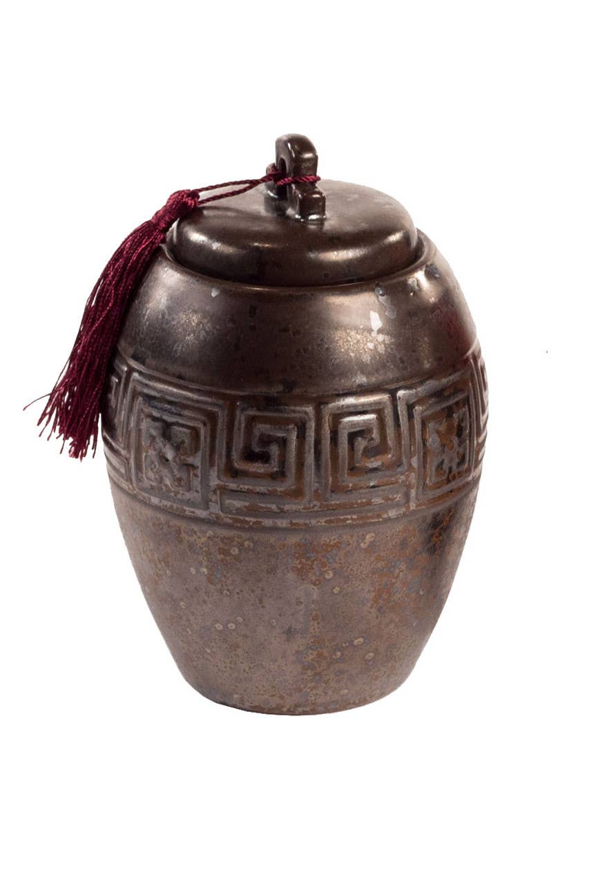 Vagabond Vintage - Wholesale Decorative Jar - Ceramic Tea Jar with Tassel4