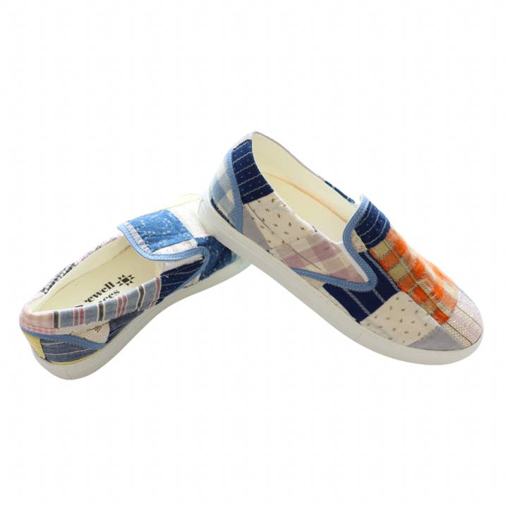 Farewell Frances - Wholesale Slip On Sneakers - Women's - Quilted Sneakers Patchwork