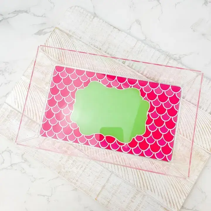 Prep Obsessed Wholesale - Wholesale Jewelry Dish - Acrylic Monogramming Jewelry Tray1