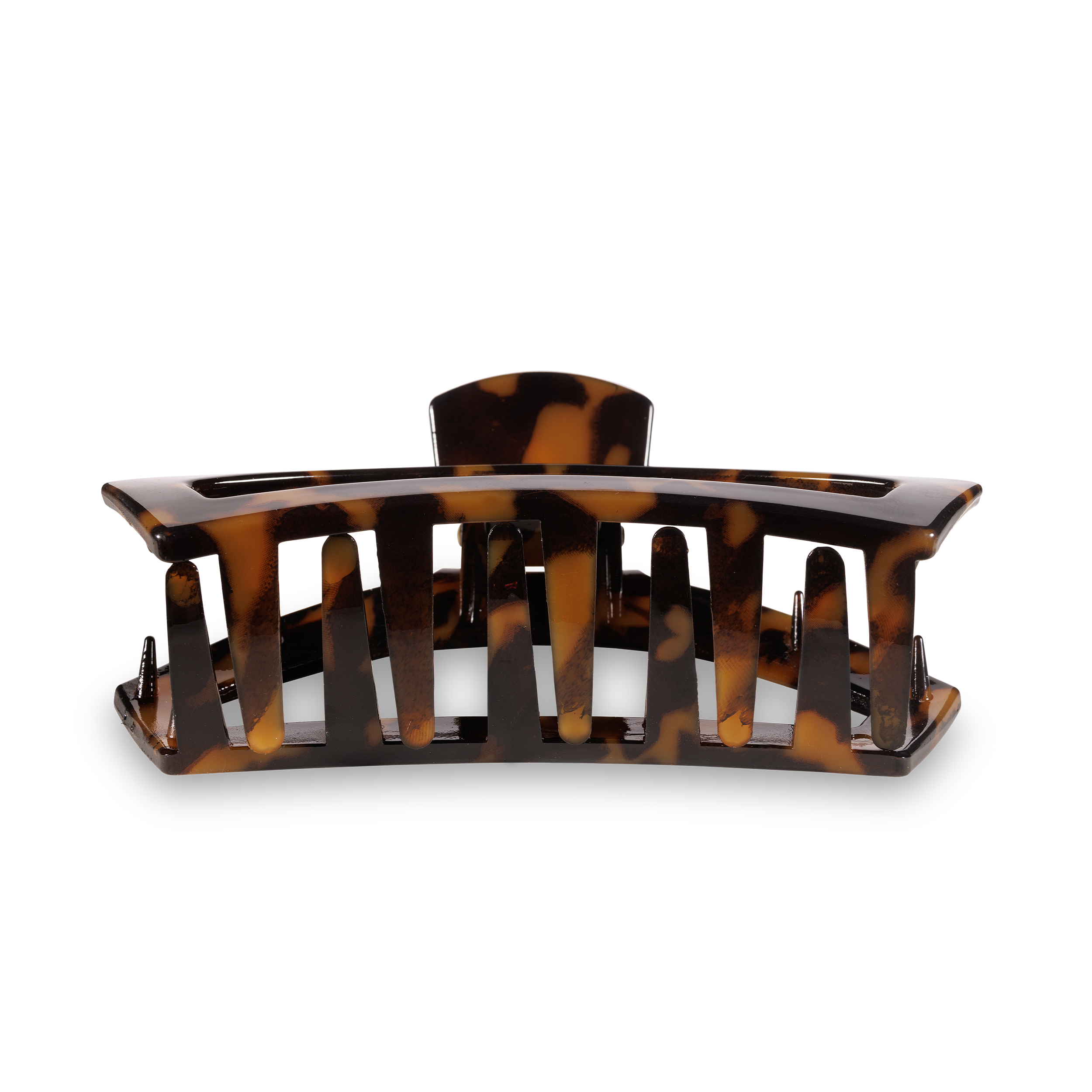 TELETIES - Wholesale Hair Clip - Women's - Open Hair Clip | Large |  Tortoise2