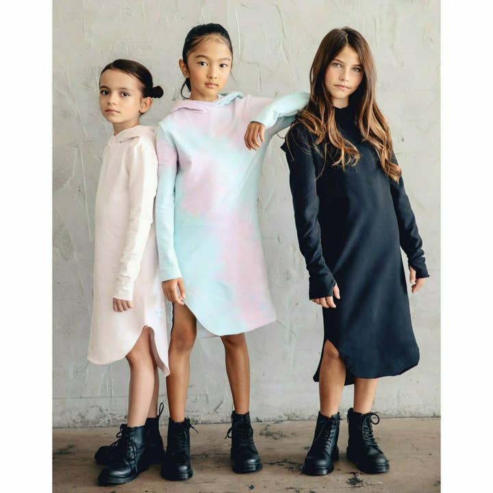 Be Mi Los Angeles - Wholesale Dress - Kids - Organic Luna Hoodie Dress3