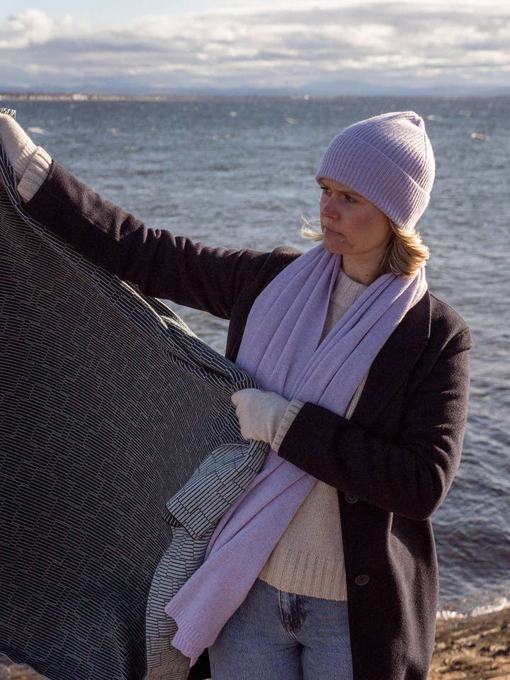 Lavandula Cashmere Shawl for wholesale by Hilary Jane Keyes