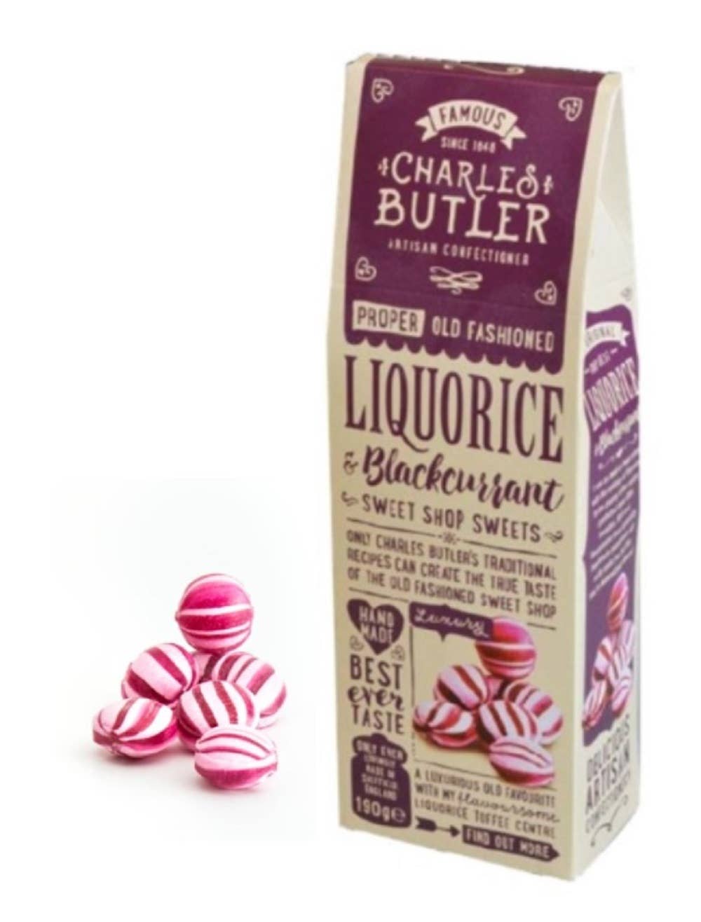 Charles Butler – wholesale Liquorice – Charles Butler Liquorice & Blackcurrant 190g2
