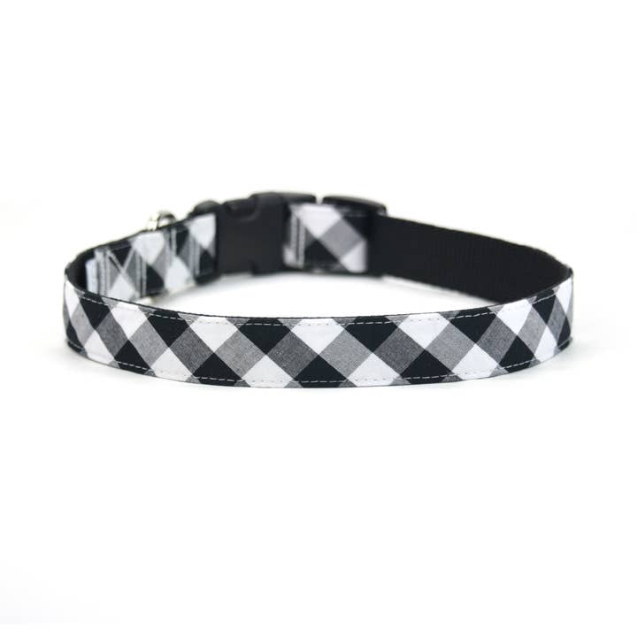 Dusidog – Großhandel Haustierhalsband – Hund – Hundehalsband Buffalo, kariert, Schwarz und Weiß - The Dawson4