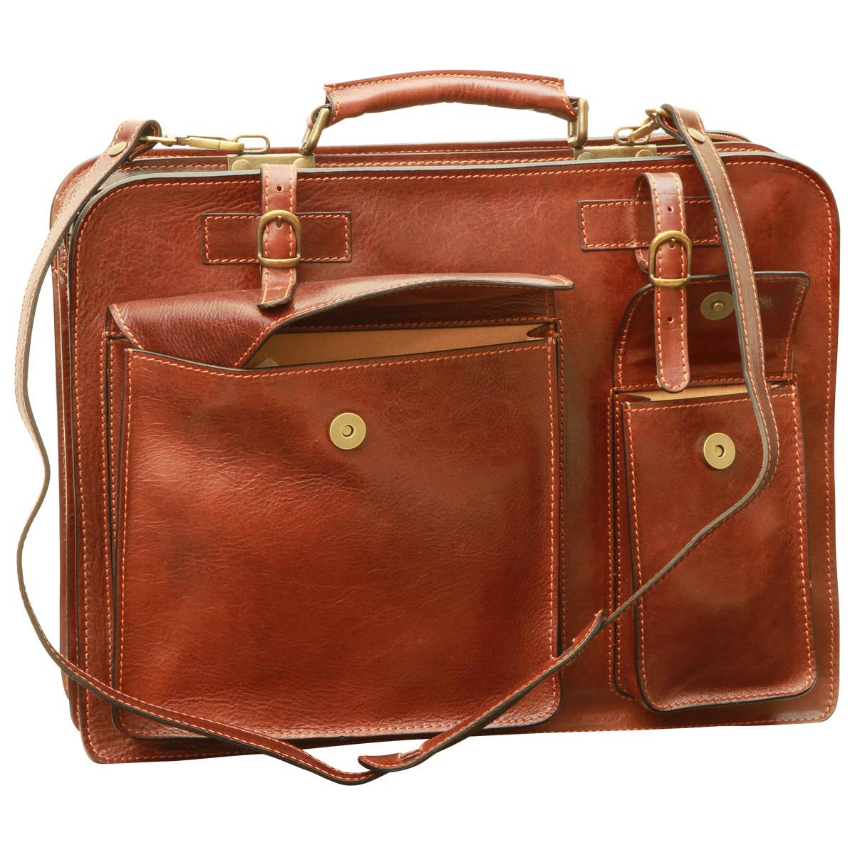 Old Angler Firenze - Wholesale Briefcase - Unisex - Leather Briefcase11