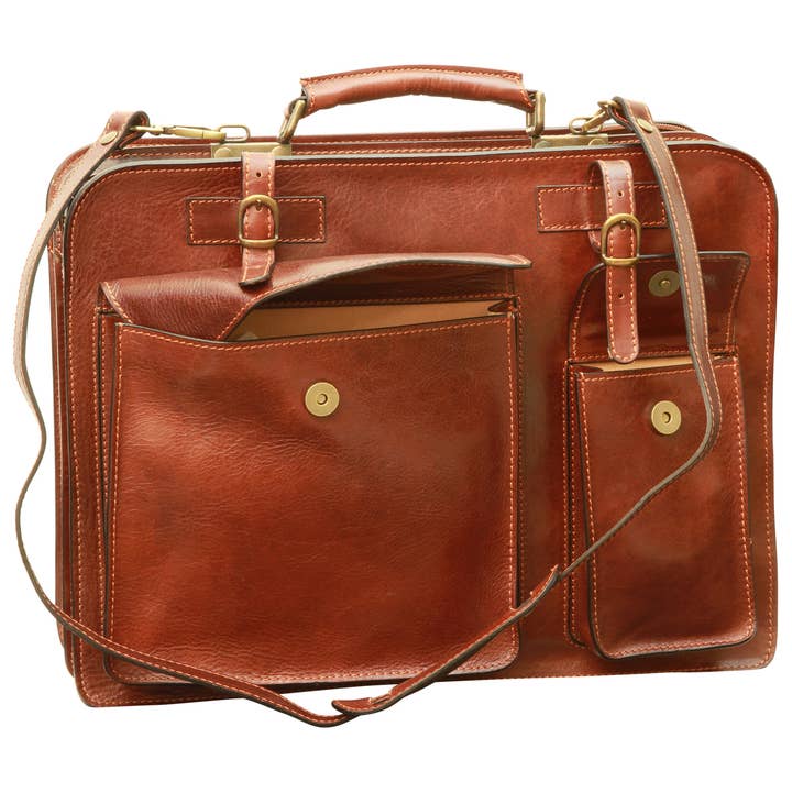 Old Angler Firenze - Wholesale Briefcase - Unisex - Leather Briefcase11