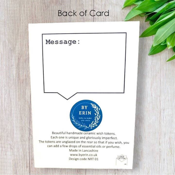 By Erin Cards and Gifts Ltd - Wholesale Encouragement Card - Here's To Strong Women Ceramic Pocket Token Pocket Hug Card