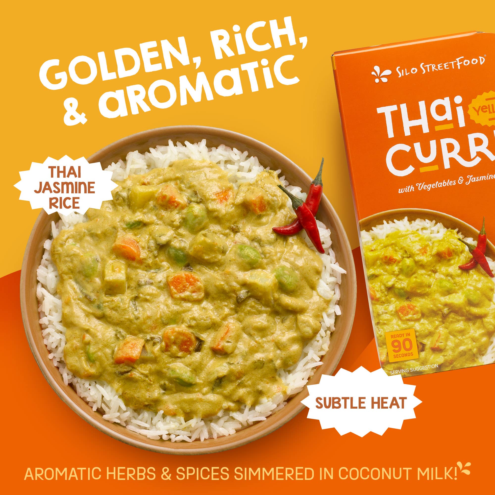 Sun Tropics – wholesale Shelf-stable prepared meal – Thai Yellow Curry with Vegetables & Jasmine Rice2