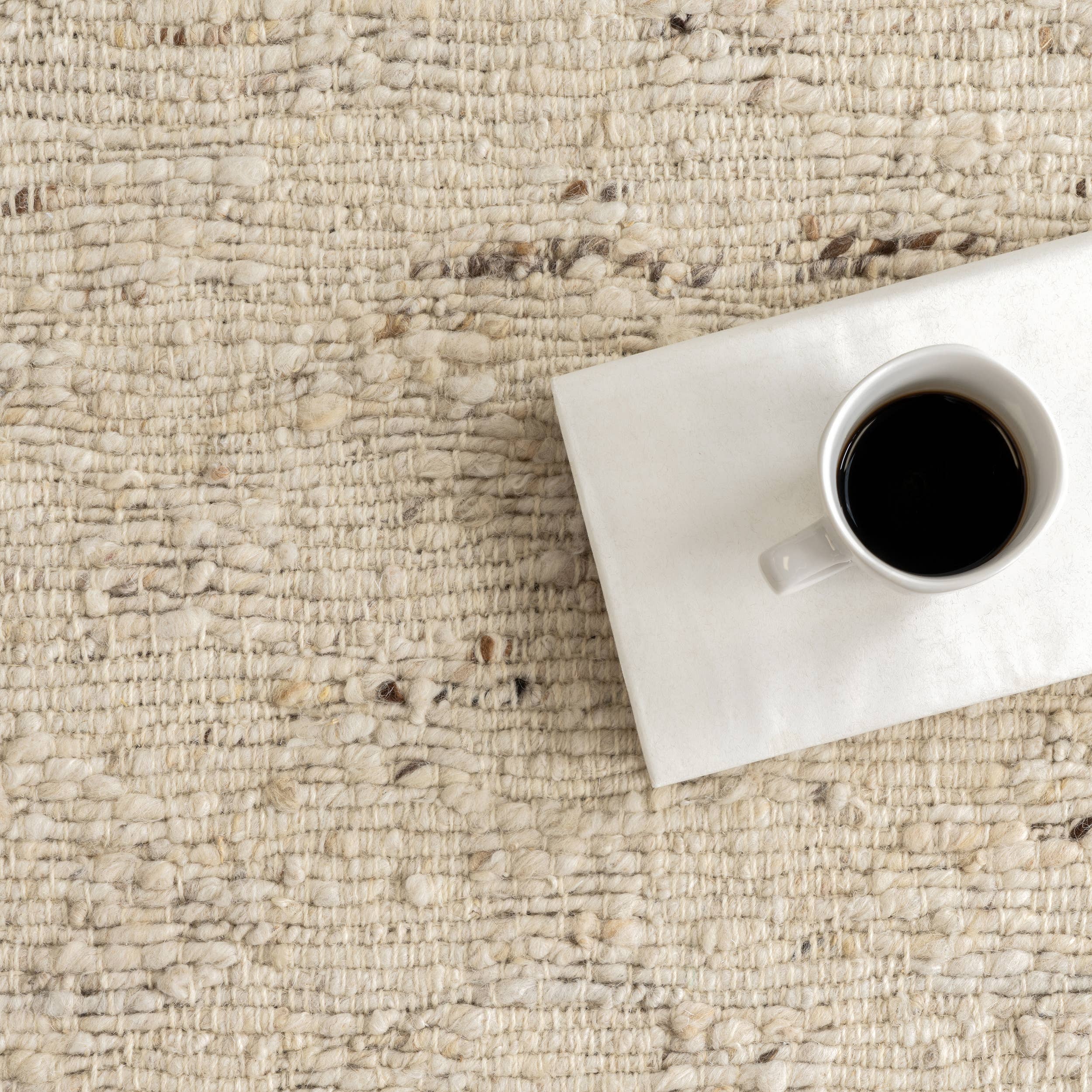 Ivory Frenshe Interiors x Rugs USA Diamond Trellis Wool Area Rug for wholesale on Faire5