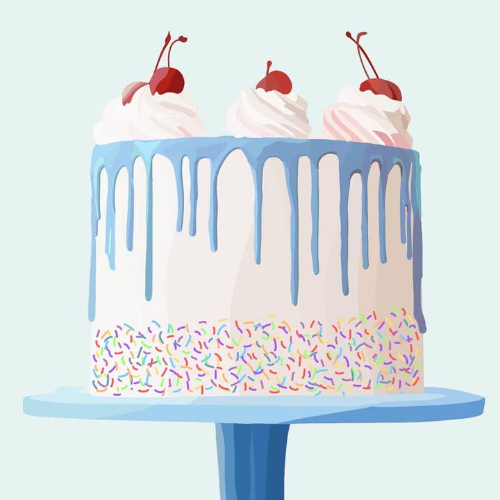 Birthday Cake Postcard Set - Erin Erin Drazdzinski for wholesale by CardCraft