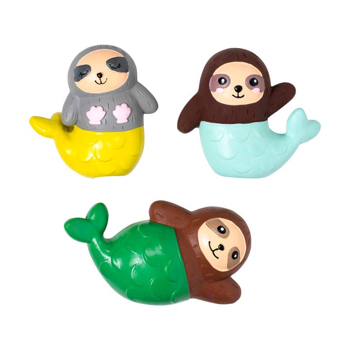 LTTLE SLOTH MAIDS 3PC MINI LATEX DOG TOY for wholesale by Petshop by Fringe Studio