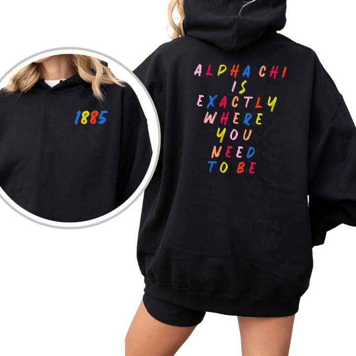 Sudadera con capucha de hermandad descolorida y colorida para venta al por mayor de Kite and Crest