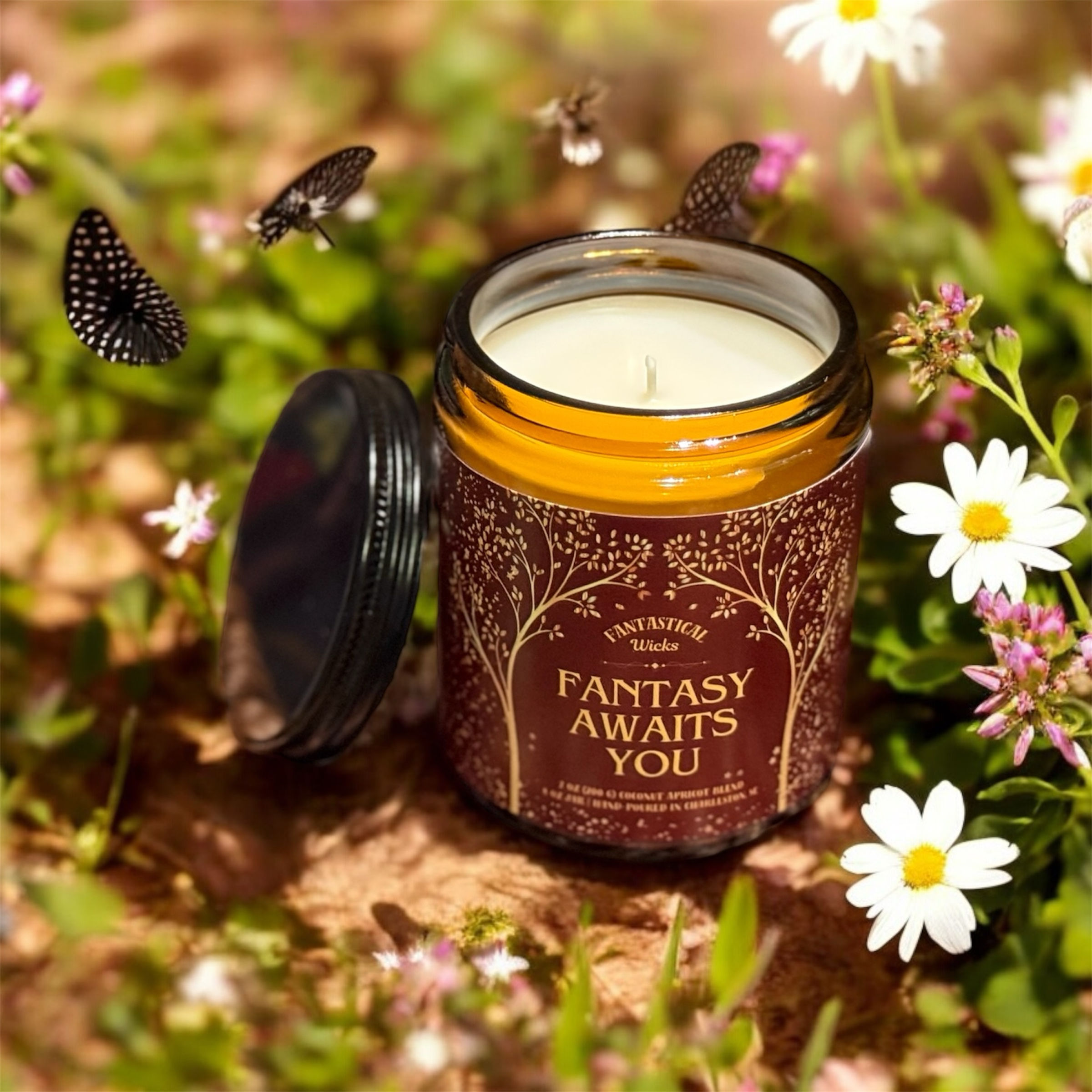 Fantastical Wicks - Wholesale Jar/Filled Candle - Fantasy Awaits You | 7 oz7