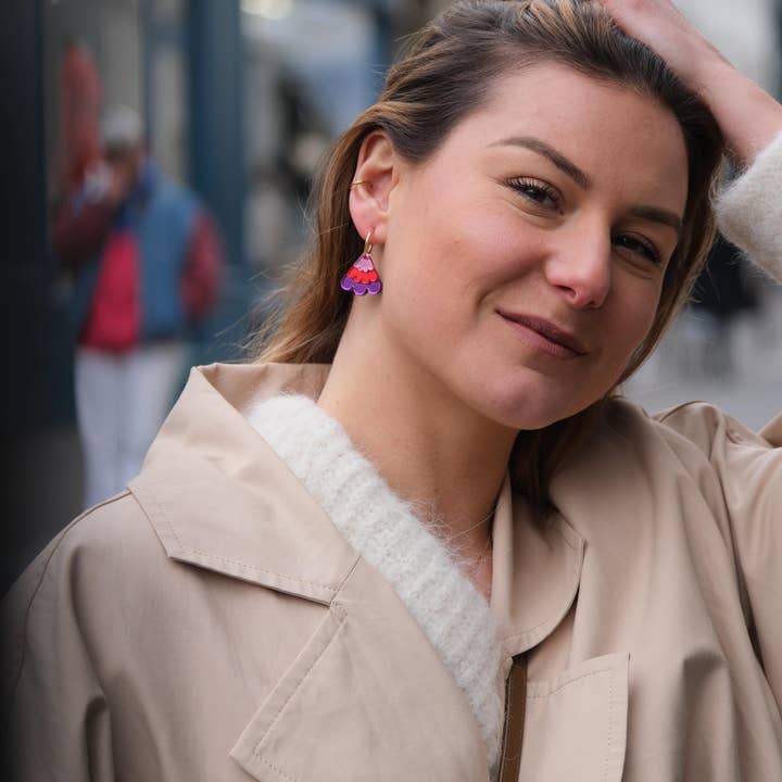 Studio Annette – Großhandel Ohrhänger – Spiegel Creolen Ohrringe Blumen4