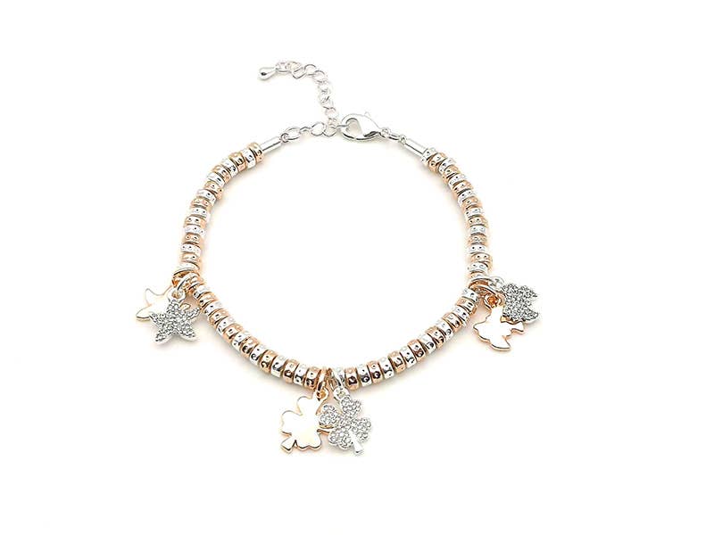 AMORINO SRL - Wholesale Charm/Dangle Bracelet - PEPITE CHARMS LUCKY CHARM BRACELET - AJJ20100768C23/24/C31