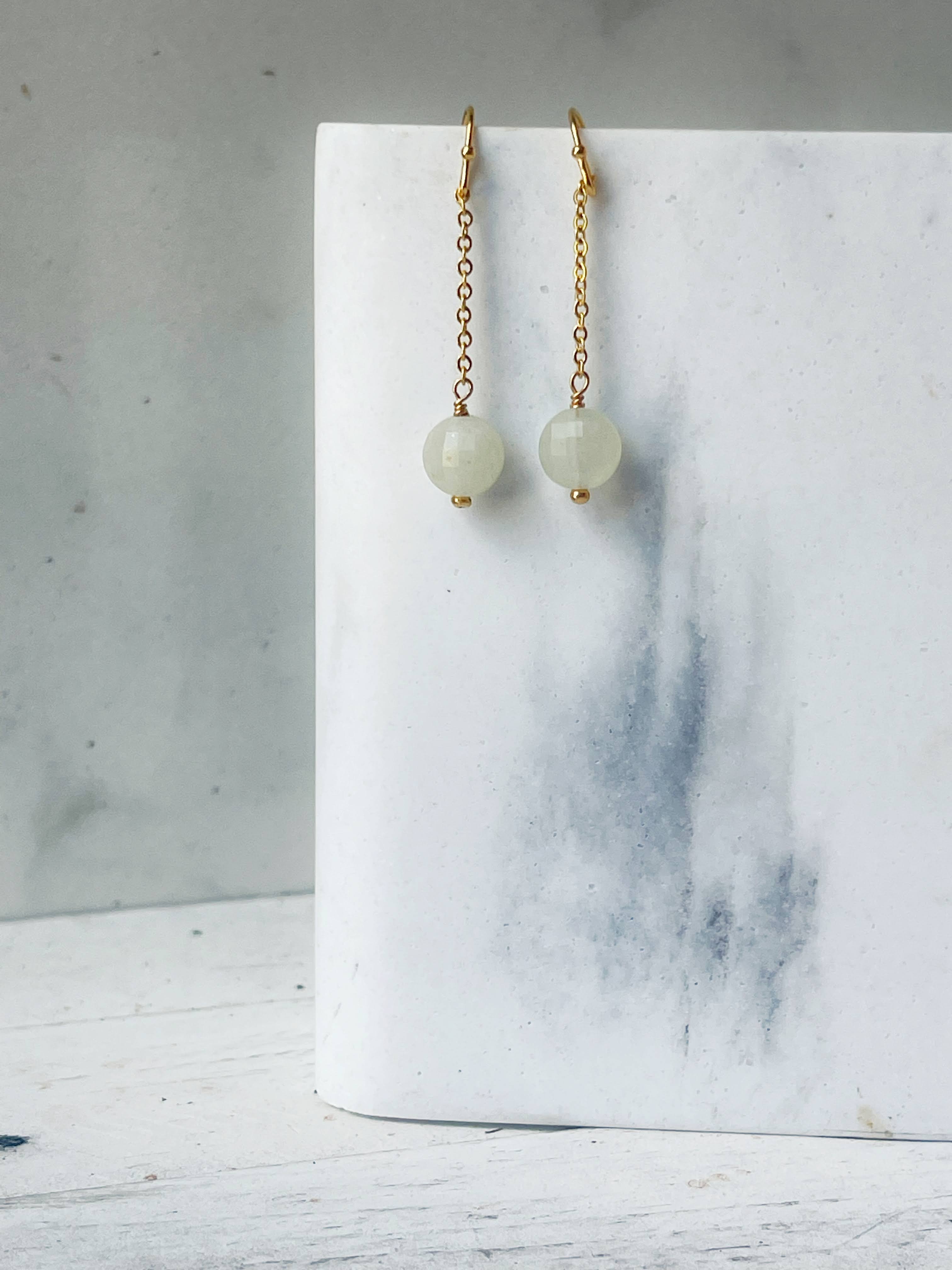 Rage Gems & Jewelry - Wholesale Dangle Earrings - Faceted Morganite Coin Drop Earrings2