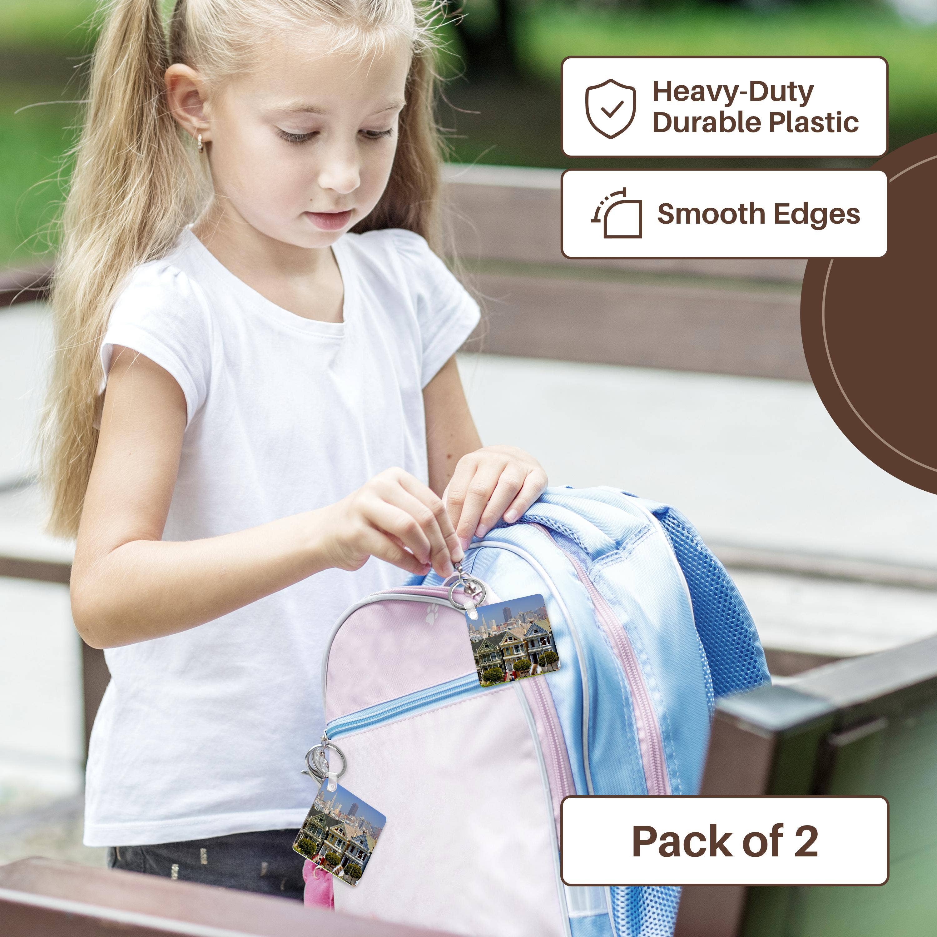 3dRose - Wholesale Keychain - Unisex - 3dRose, USA, California. San Francisco, the Painted Ladies., Key Chain3