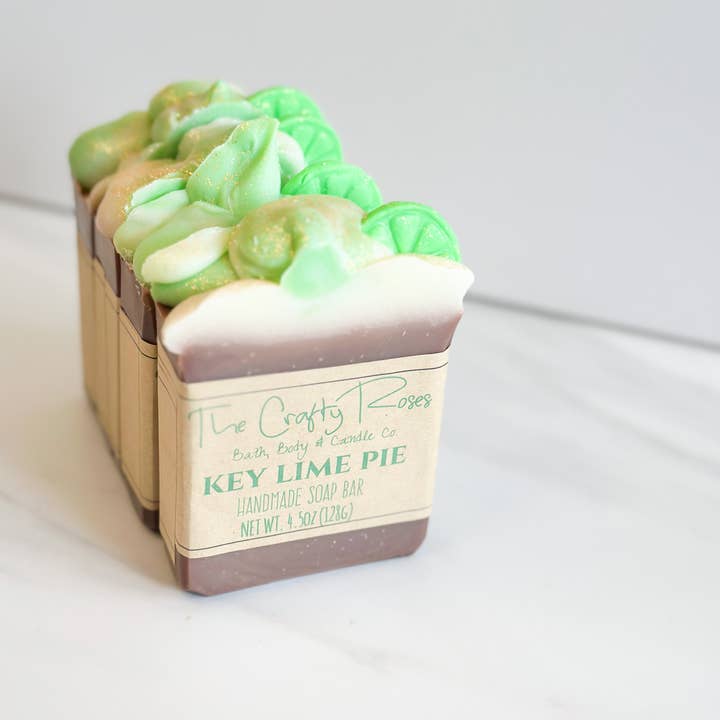 The Crafty Roses - Wholesale Bar Soap - Key Lime Pie Soap Bar