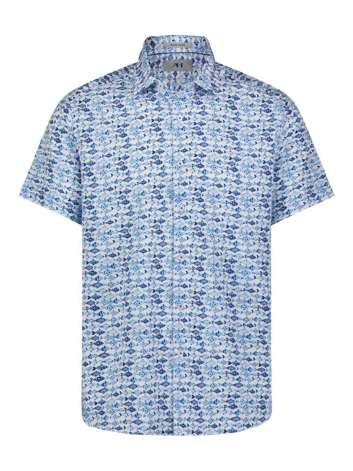 Maglietta a maniche corte ad alte prestazioni BLUE Fish per la vendita all'ingrosso da parte di American Heritage