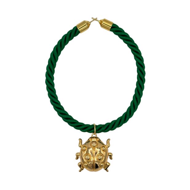 Ladybug Halskette mit Anhänger aus 24-karätigem Gold /N441 für den Großhandel von Timeless Pearly