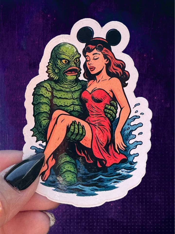 Creature and Pin Up Sticker for wholesale by Zombie Lounge Bootique