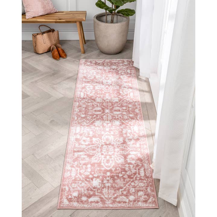 Well Woven – Großhandel Teppichvorleger – Disa Vintage Medallion Blush Weicher Teppich von Chill Rugs9