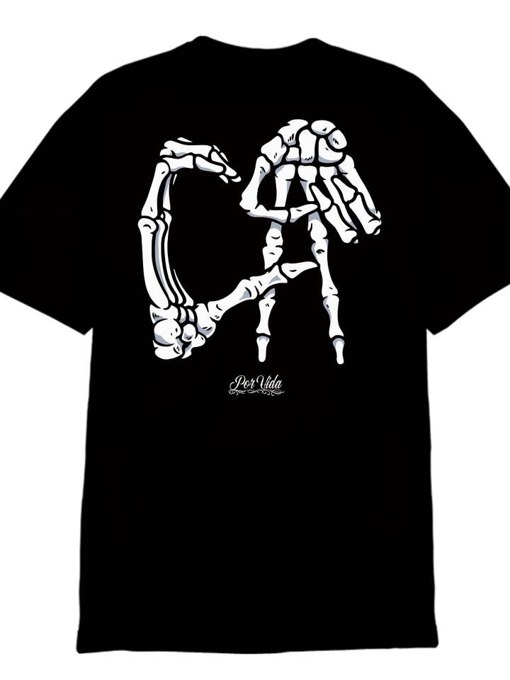 Last Call Co. OG CA Short Sleeve T-Shirt - Por Vida Collection for wholesale by Last Call Co.